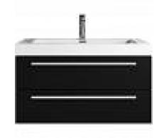 BADPLAATS Muebles de baño Rome 80cm madera negra - armario de base lavabo bano