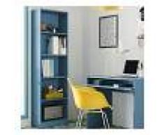 HD DECO Estantería Salon Vertical Acabado Azul, Medidas: 180 cm (Alto) x 52 cm