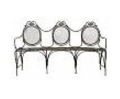 BISCOTTINI Banco de hierro forjado L176xPR58xH102 cm - BISCOTTINI