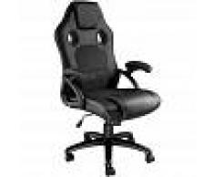 TECTAKE Silla de oficina Tyson - negro - TECTAKE