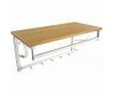 SONGMICS Perchero de pared con ganchos, Estante de pared, Estante mural de