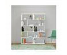 HOMEMANIA Libreria Scale Mueble de Pared - Estanteria para Libros - con