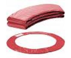 Arebos Almohadillas de seguridad Cojín Trampolín 183cm Rojo