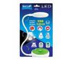 GARZA Flexo sobrem 120lm 6000k bl/ve led usb/pilas chick garza
