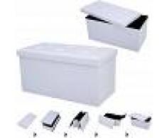 COSTWAY Taburete de Asiento Banco Plegable Caja Cubo de Asiento de