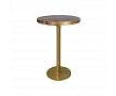 MUEBLES MARIETA Mesa Sion Gold Alta - ø70cm x 110cm - MUEBLES MARIETA