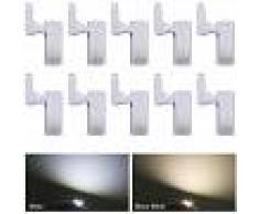 ASUPERMALL Lampara LED de bisagra con sensor LED de 10 PCS, para gabinete de