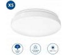 ANTEN 5X 24W Lámpara LED de Techo, 1920LM Plafón LED Luz de Techo,