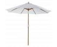 Outsunny Parasol Grande de Patio y Piscina Ángulo Regulable Poliéster