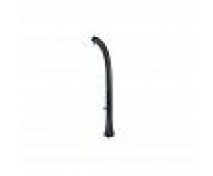 Idral Columna ducha solar temporizada negro antracita con lavapiès y