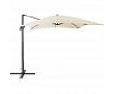 BELIANI Sombrilla de jardín 250x250x235 cm beige claro MONZA - BELIANI