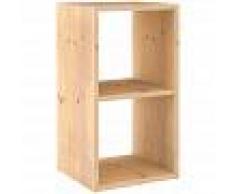 ASTIGARRAGA KIT LINE Estantería modular Dinamic con 2 cubos de madera maciza de pino