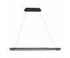 LAMPENWELT Lámpara colgante LED Marga regulable, negro - LAMPENWELT