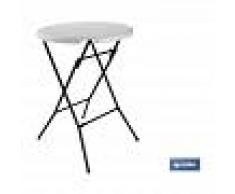 COFAN MESA ALTA PLEGABLE BLANCA 80x80x110cm - COFAN