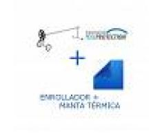 INTERNATIONAL COVER POOL PACK MANTA TÉRMICA DE 350 MICRAS ECO (5x5m) + ENROLLADOR TELESCÓPICO DE