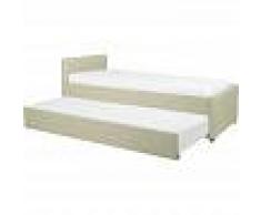 BELIANI Cama nido con somier beige 90x200 cm MARMANDE - BELIANI