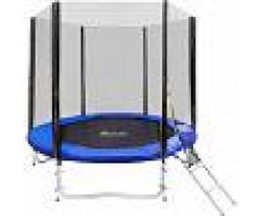 TECTAKE Trampolín con red de seguridad, variante 2 - cama elástica para niños,