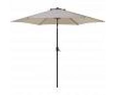 BELIANI Sombrilla de jardín beige topo Ø270 cm VARESE - BELIANI