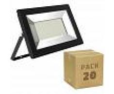 EFECTOLED Pack Foco Proyector LED Solid 20W (20 un) Blanco Frío 6000K - EFECTOLED