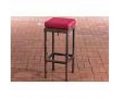 CLP Taburete Outdoor Alia 5mm Redondo/marrón moteado Rojo rubí - CLP