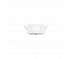 HOMEMANIA Foco Empotrado LED Cuadrado - de Techo, Pared - Blanco en Metal, 8,5 x