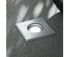 LAMPENWELT Foco de suelo LED empotrado Kari, angular - LAMPENWELT