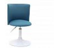 MILIBOO Silla de escritorio infantil azul petróleo y blanca NEW MARCHANDE