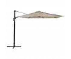BELIANI Sombrilla de jardín beige arena ø300 cm SAVONA - BELIANI