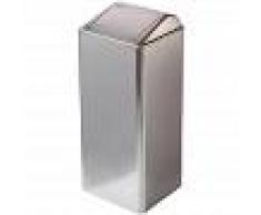Mediclinics - Papelera con tapa auto-retorno Acabado - Acero Inox Brillo