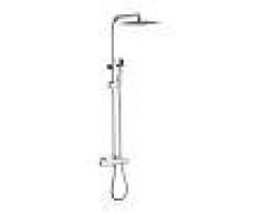 HOMELODY Conjunto de Ducha Ajustable 38ºC Termostatica (Barra Altura Ajustable
