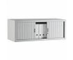 Altillo monobloc para armario de oficina Clásico desmontable Alt.44 x An.120 cm Puertas persiana