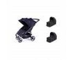 BABY MONSTER Cochecito dúo gemelar EASY TWIN 3S BABY MONSTER , Negro-Negro
