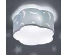 Trio Lighting Lámpara de techo Moony infantil azul pastel