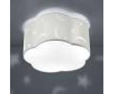 Trio Lighting Lámpara de techo Moony, dormitorio infantil blanco
