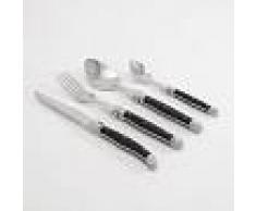 Laguiole Cubertería de 24 piezas - acero inoxidable - negro