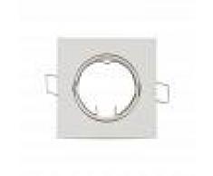 Barcelona LED Aro downlight empotrable cuadrado basculante para bombilla GU10 / GU5.3