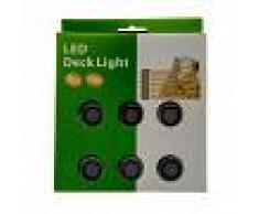 Barcelona LED Kit 6 focos LED empotrables en suelo 0,3W 12V-DC IP67