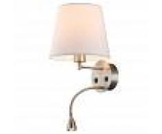 Barcelona LED Aplique de pared "PAIR" E27 con foco LED de lectura 1W