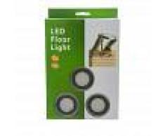 Barcelona LED Kit 6 focos LED empotrables en suelo Ø58x9mm 0,5W 12V-DC IP67