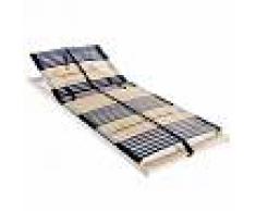 Vida XL Somier de láminas con 42 listones de 7 regiones 70x200 cm FSC