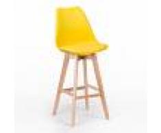 Sklum.com Taburete Alto Nordic Amarillo Fresia