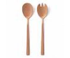 Sklum.com Cubiertos de Ensalada Letu Metalizados Mate Oro Rosa Mate
