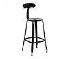 Sklum.com Taburete Alto Yvon Negro
