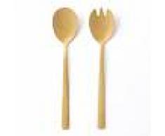 Sklum.com Cubiertos de Ensalada Letu Metalizados Mate Dorado Mate