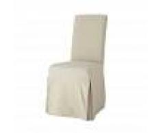 Maisons du Monde Funda larga de silla de algodón gris arcilla Margaux