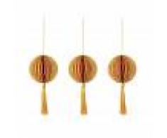 La Forma Set Clorinda bolas decorativas naranja