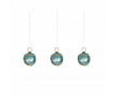 La Forma Set Felicita bolas decorativas turquesa