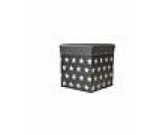 Jocca Caja puff asiento de almacenaje estrellas gris UNI