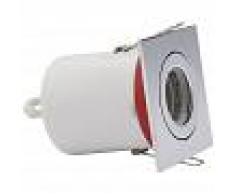 HudsonReed Biard Foco Downlight Empotrable IP20 GU10 Inclinable de Techo Clasifícación Ignífuga con Bisel Cuadrado Disponible en 3 Colores