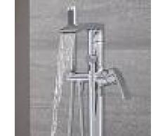 HudsonReed Grifo Mezclador Autoportante con Ducha de Mano para Bañera Independiente - Razor